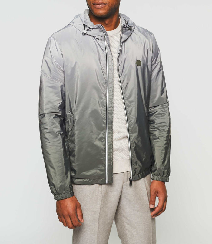 Izac Blouson à Capuche Dégradé Kaki "Remy"