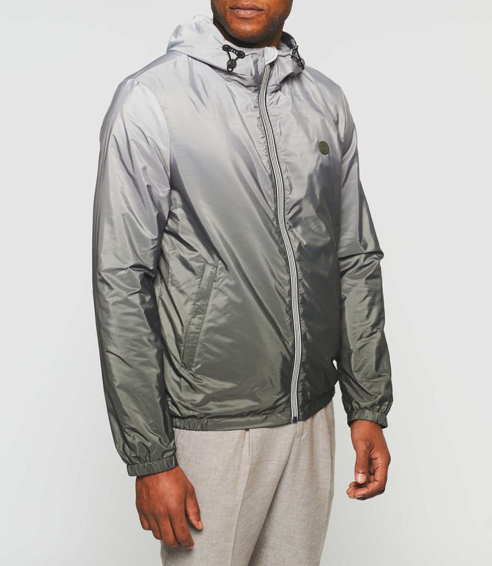 Izac Blouson à Capuche Dégradé Kaki "Remy"