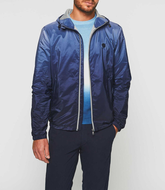 Izac Blouson à Capuche Dégradé Marine "Remy"