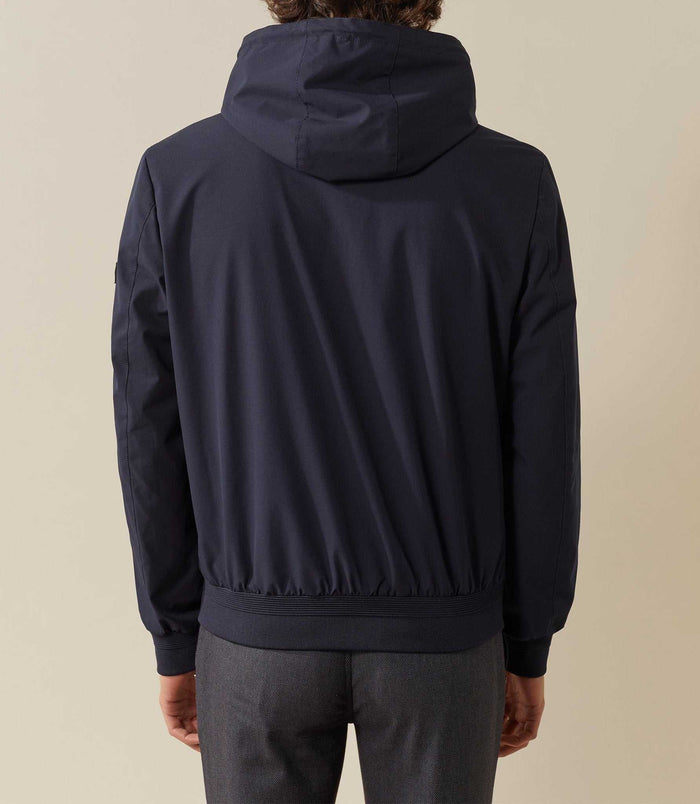 Izac Blouson A Capuche Marine "Khan"