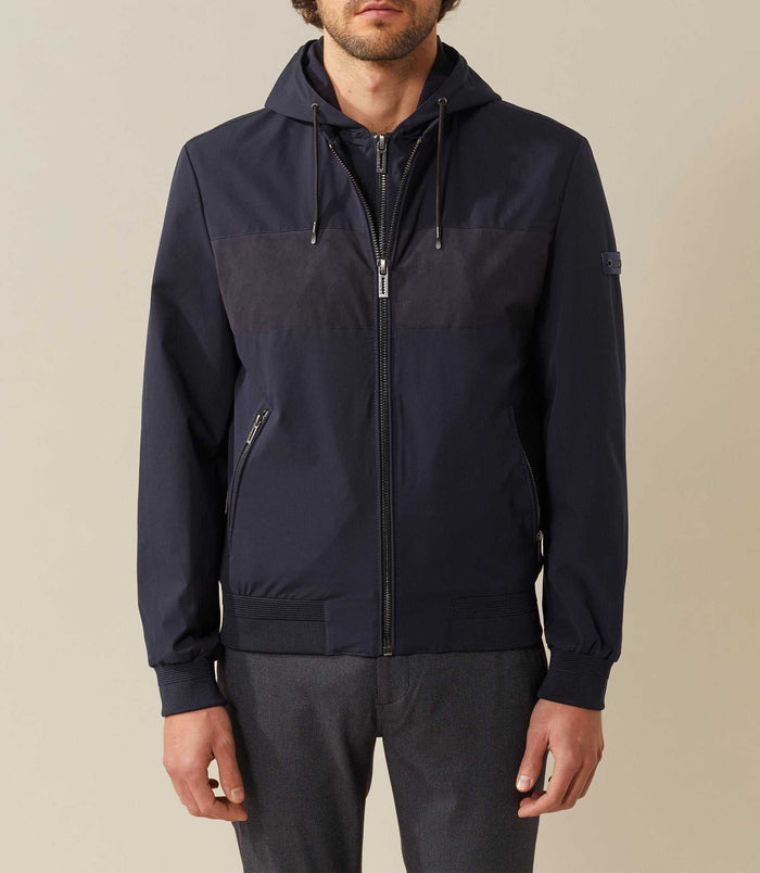 izac Blouson a capuche marine "Khan"