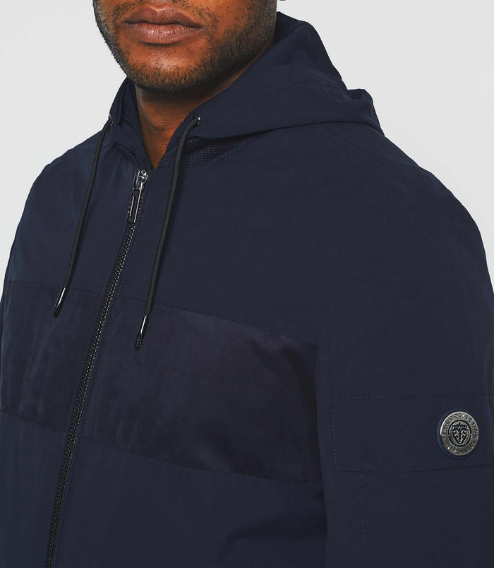 Izac Blouson à Capuche Marine "Rollin"