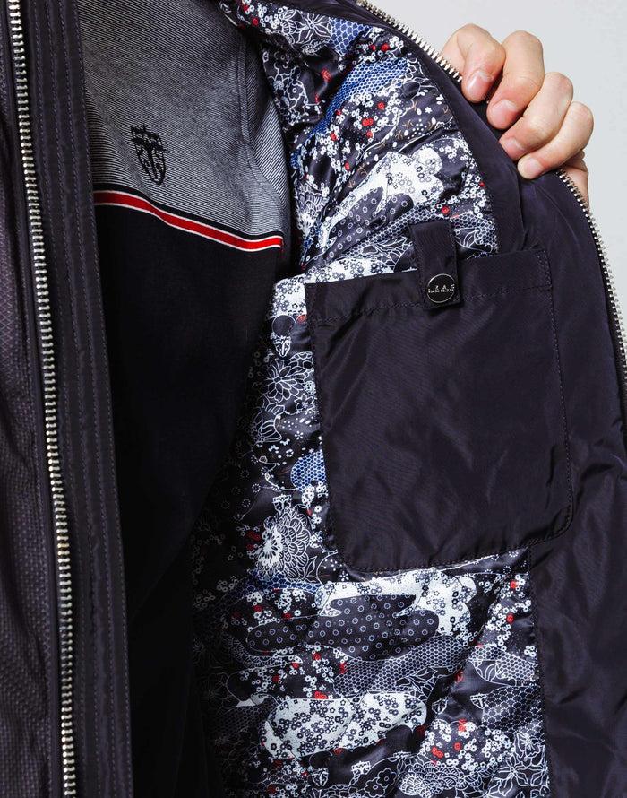 Izac Blouson Biker Bi-Matière