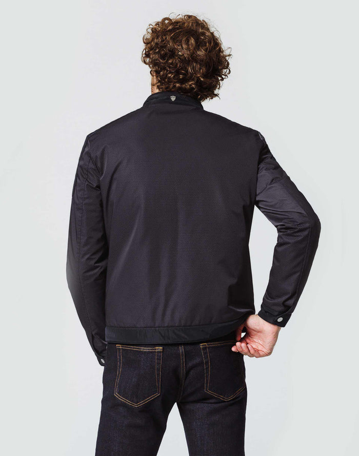 izac Blouson Biker Bi-Matière