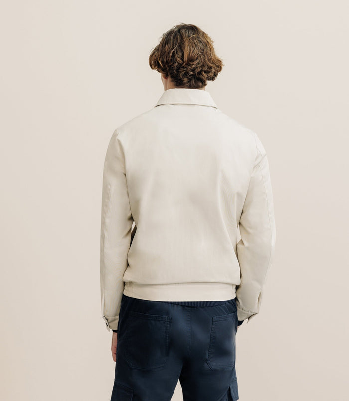 Izac Blouson Col Chemise Beige