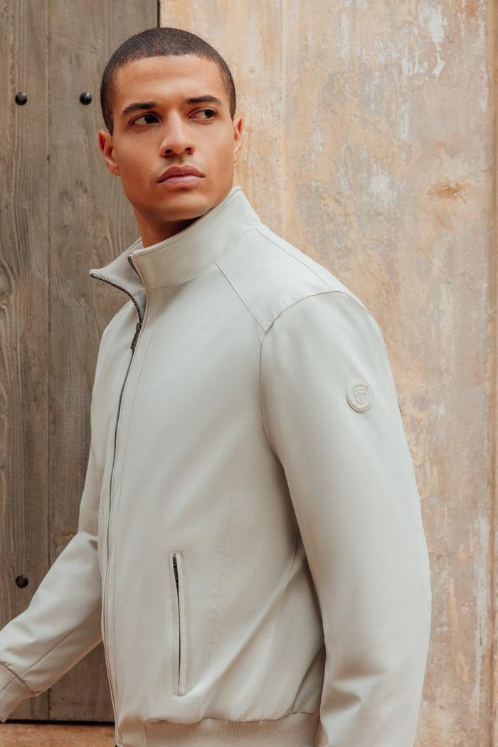 Izac Blouson Col Montant Beige