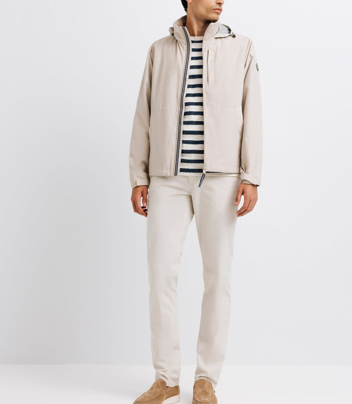 izac Blouson col montant beige