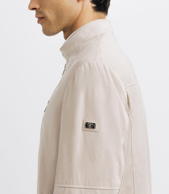 Izac Blouson Col Montant écru