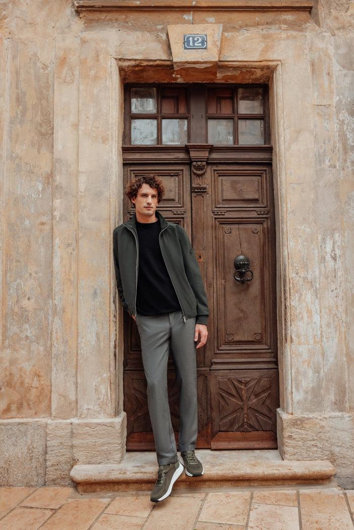 izac Blouson col montant kaki