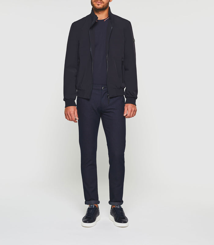 Izac Blouson Col Montant Marine "Roque"