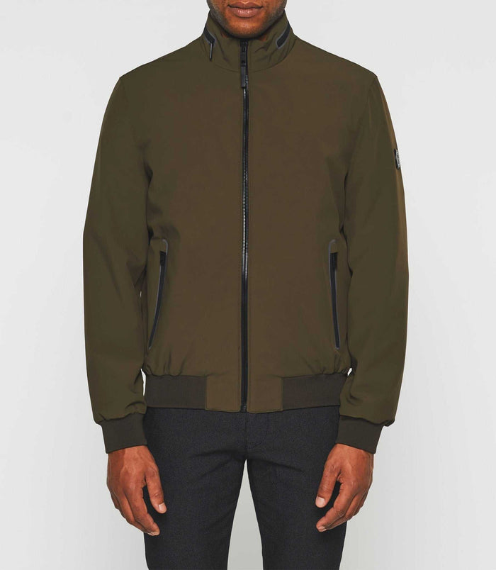 Izac Blouson Col Montant Sport Kaki Foncé "Roque"