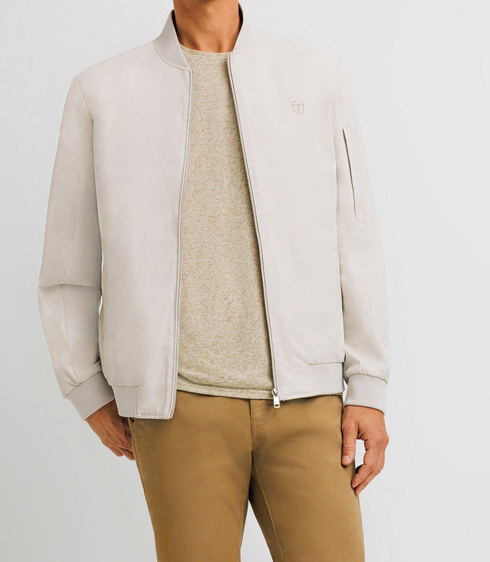 Izac Blouson Col Teddy Beige
