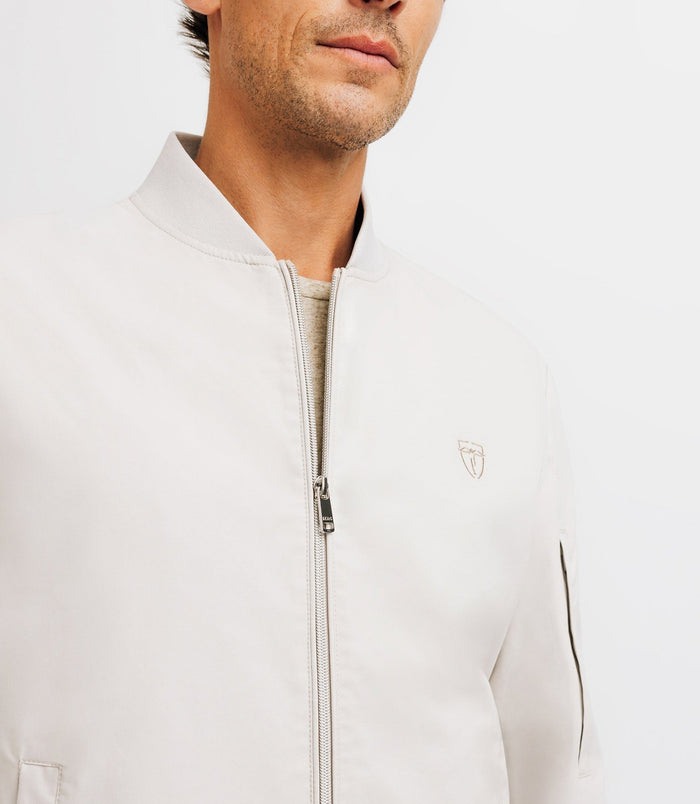 Izac Blouson Col Teddy Beige