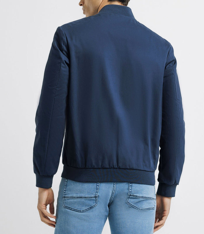 Izac Blouson Col Teddy Marine