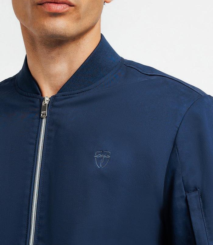 Izac Blouson Col Teddy Marine