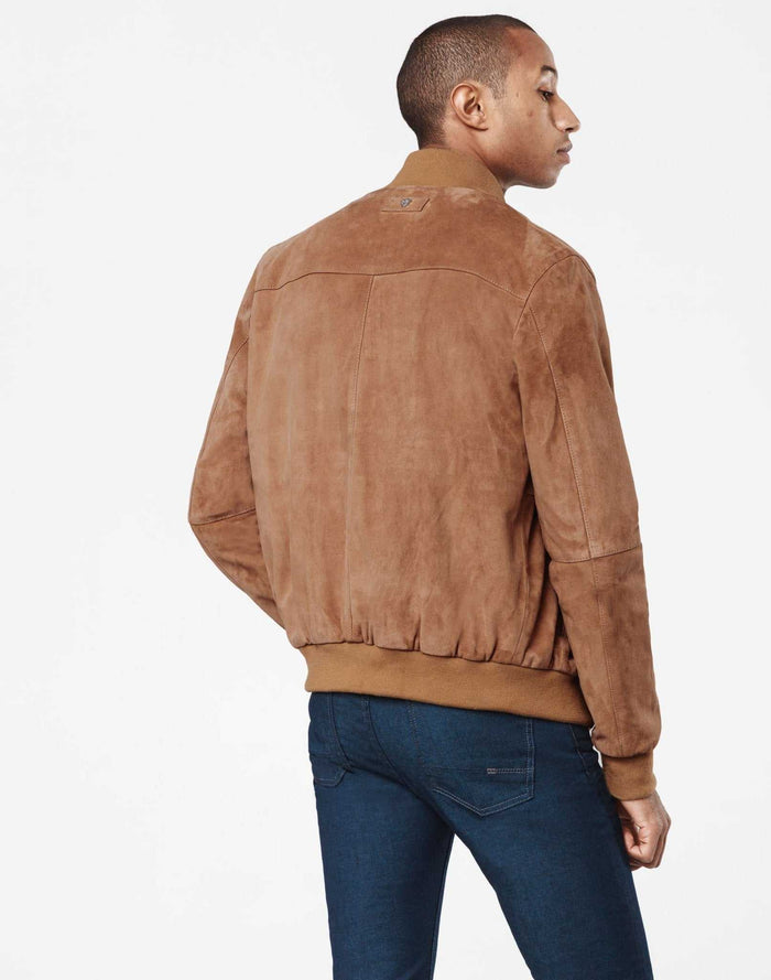 Izac Blouson Cuir Camel "Imanie"