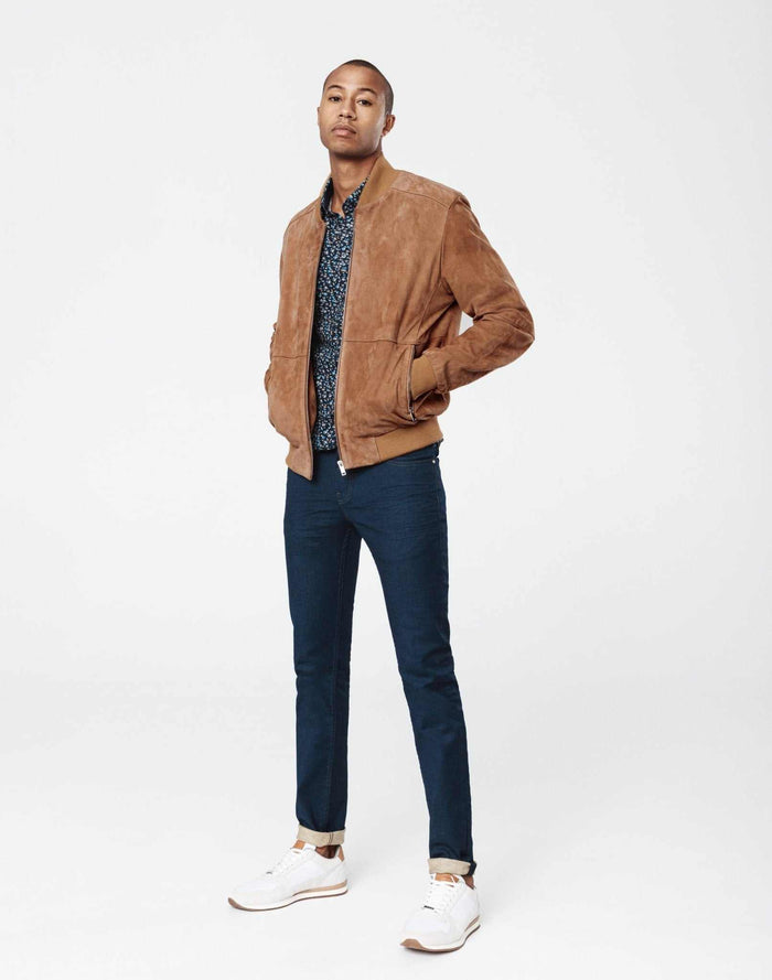 Izac Blouson Cuir Camel "Imanie"