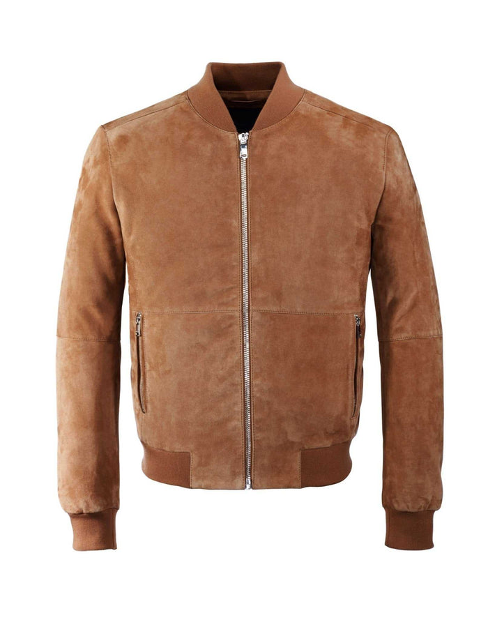 izac Blouson cuir camel "Imanie"