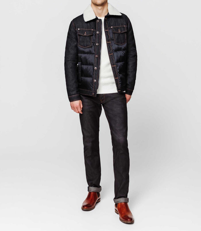 Izac Blouson Denim Marine