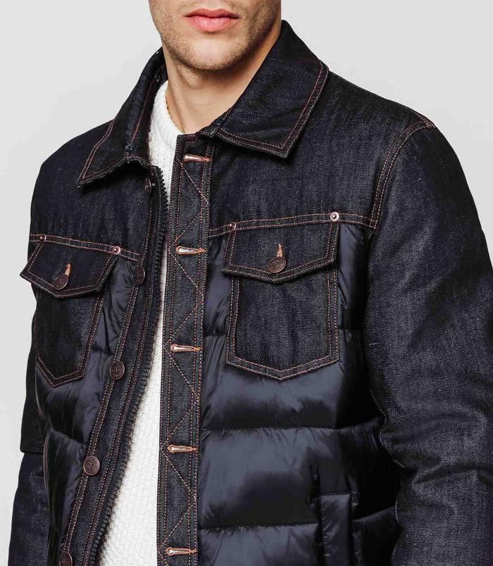 Izac Blouson Denim Marine