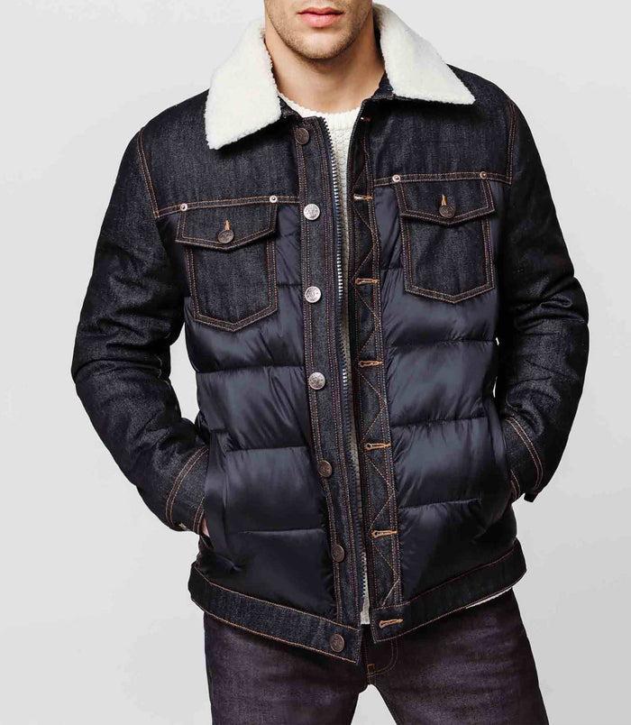 izac Blouson denim marine