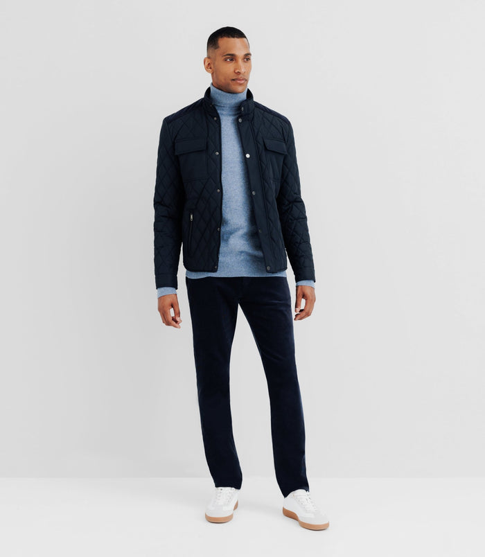 izac Blouson déperlant col montant marine