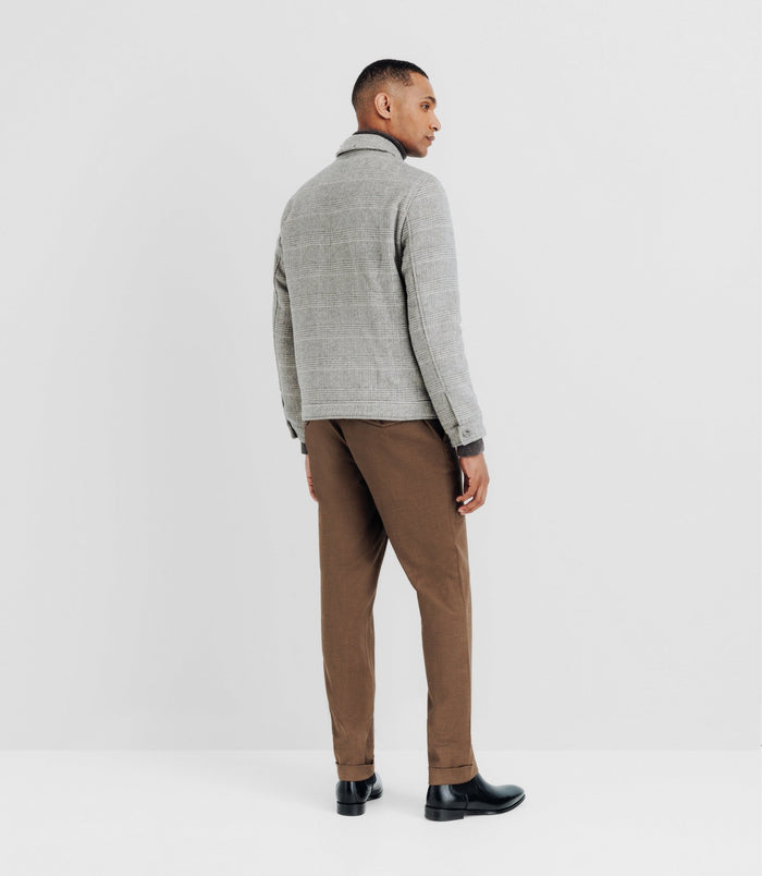 Izac Blouson En Laine Gris