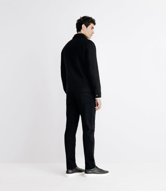 Izac Blouson En Laine Noir