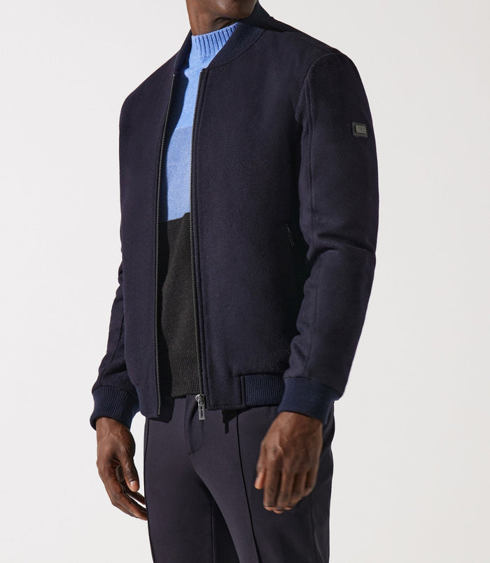 izac Blouson en laine teddy marine MOSCOU