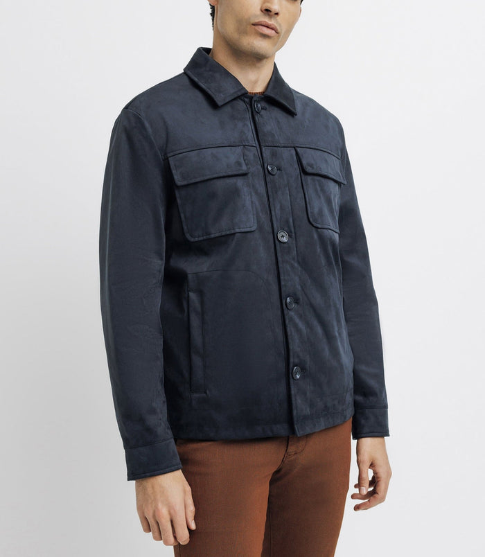 izac Blouson en suédine marine