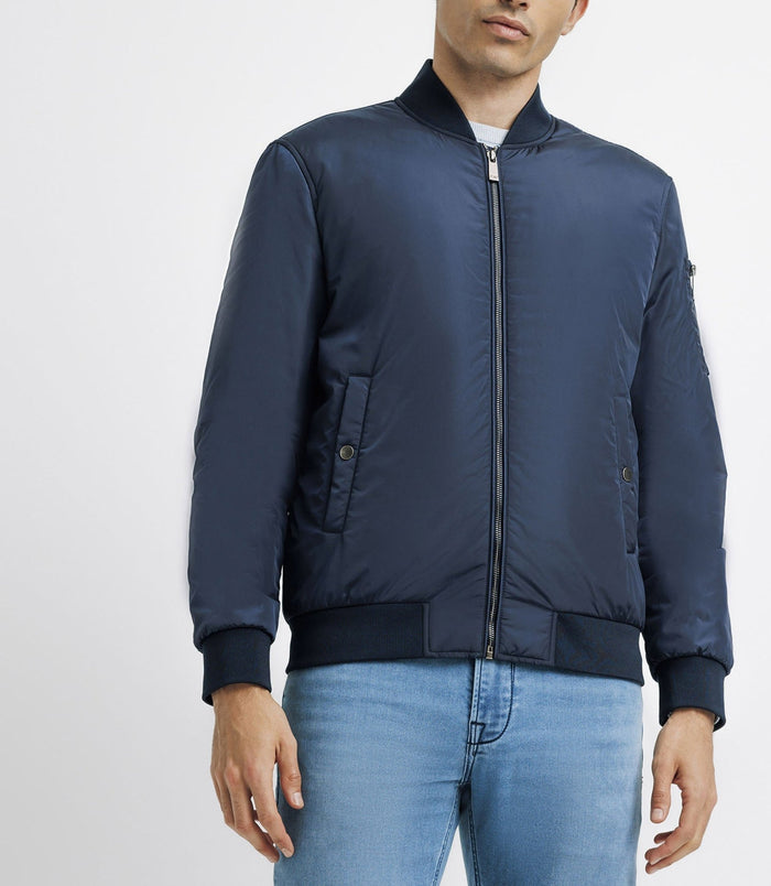 Izac Blouson En Tissu Recyclé Marine