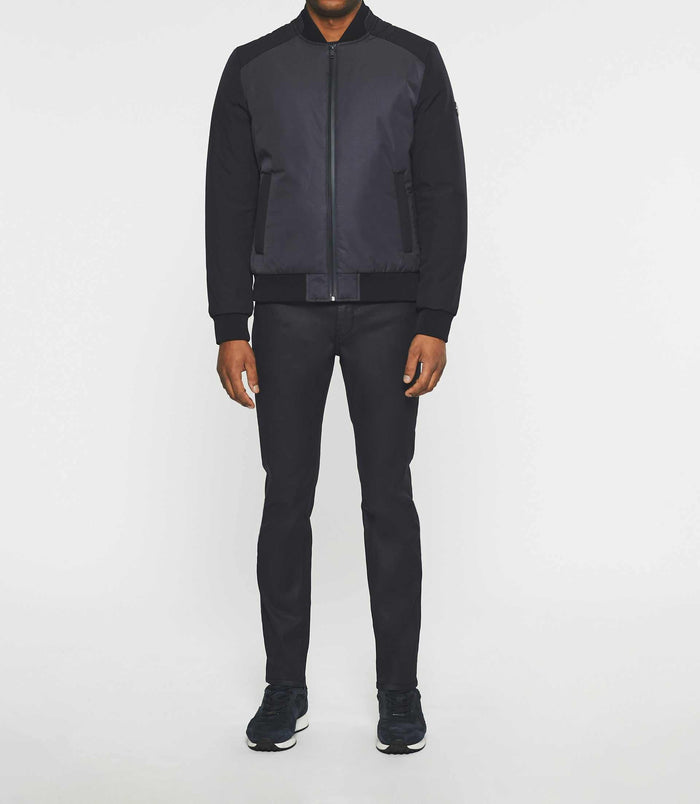 izac Blouson léger bi-matière marine MARA