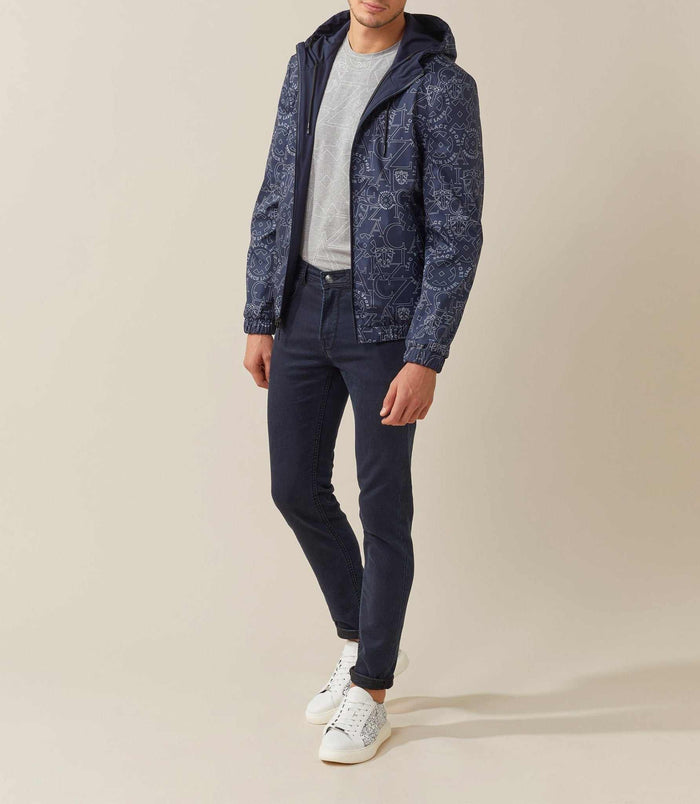 Izac Blouson Léger Réversible Marine "Ken"