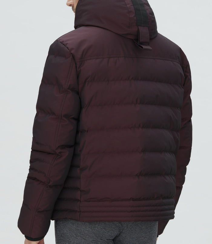 Izac Blouson Matelassé Bordeaux "Tamis"
