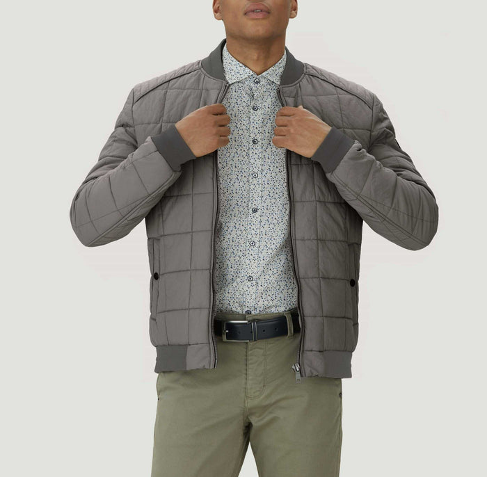 izac Blouson matelasse léger kaki "Timeo"