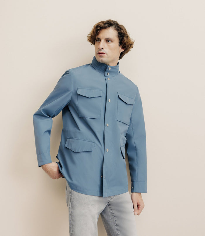 Izac Blouson Parka Technique Indigo