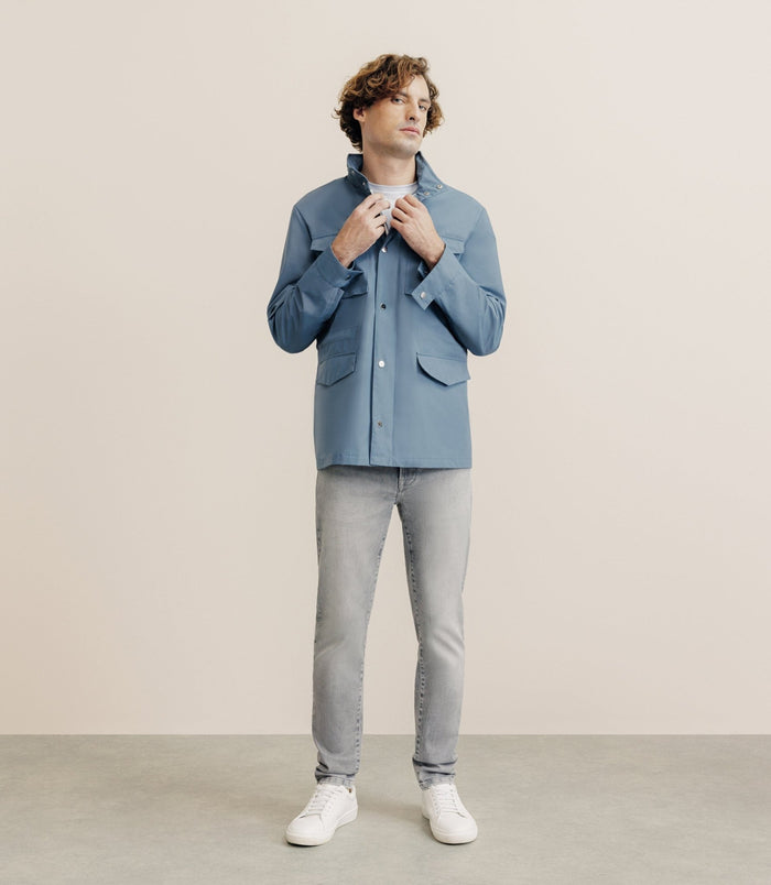 Izac Blouson Parka Technique Indigo