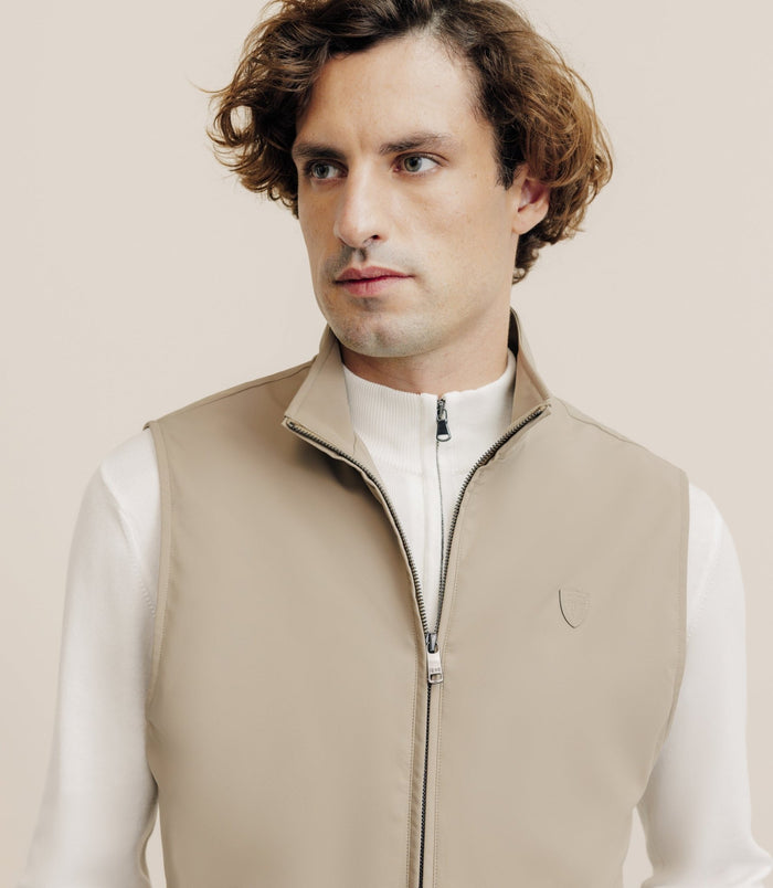 Izac Blouson Sans Manche Beige