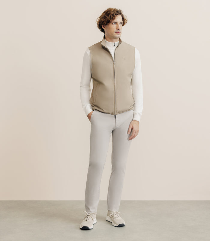 Izac Blouson Sans Manche Beige