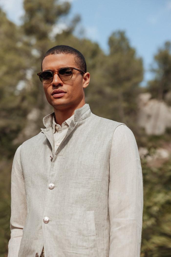 Izac Blouson Sans Manche Gris