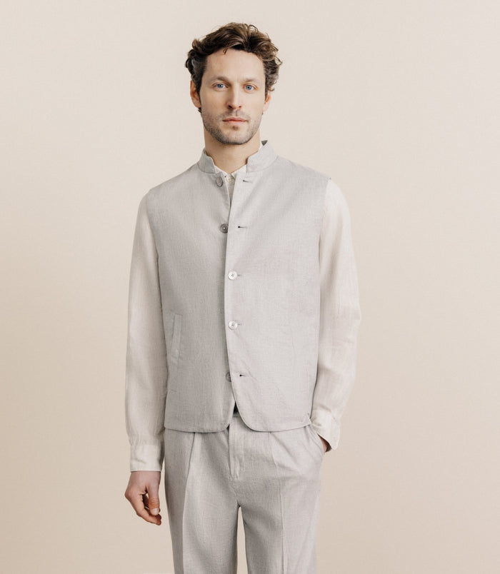 Izac Blouson Sans Manche Gris