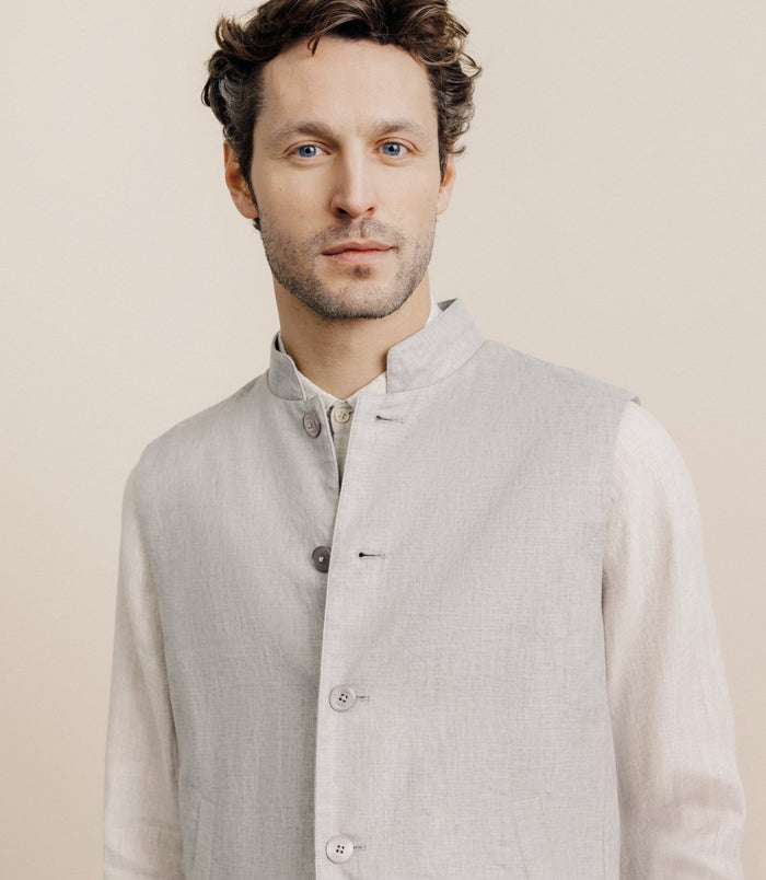 Izac Blouson Sans Manche Gris