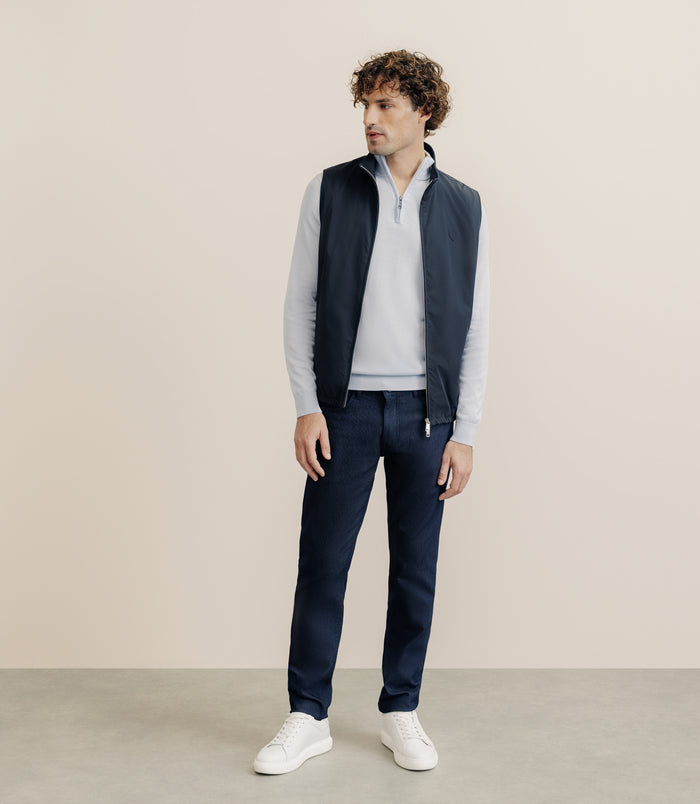 Izac Blouson Sans Manche Marine