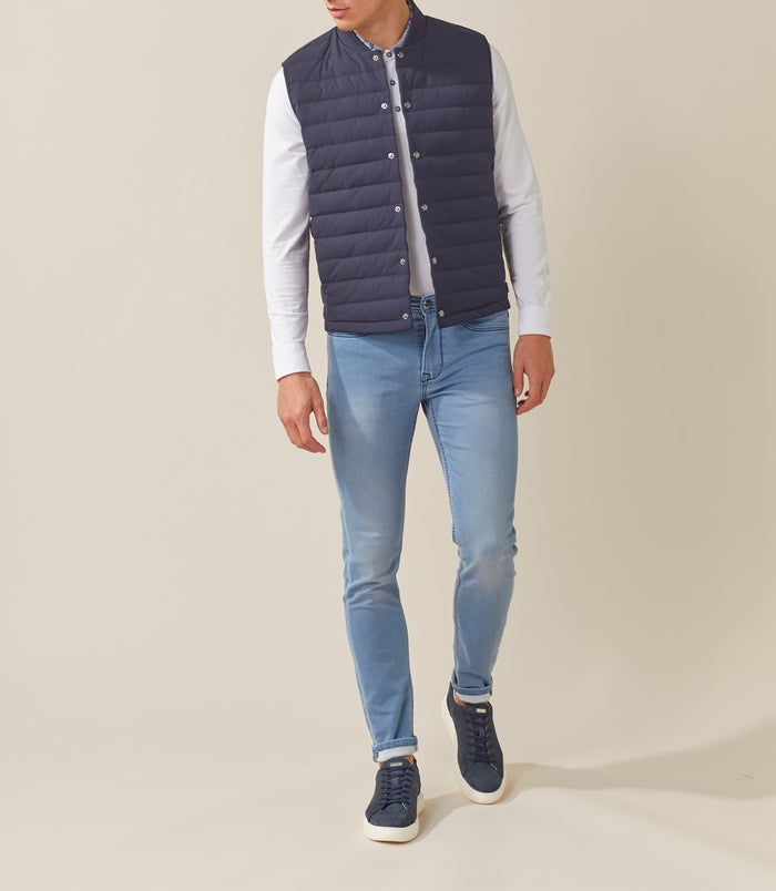 izac Blouson sans manche marine "Kirk"