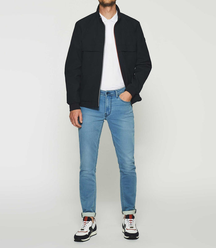 izac Blouson sport bi-matière marine ROYCE