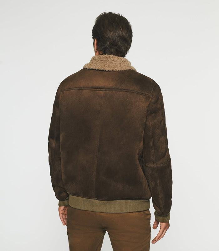 Izac Blouson Suède Marron QUENTIN