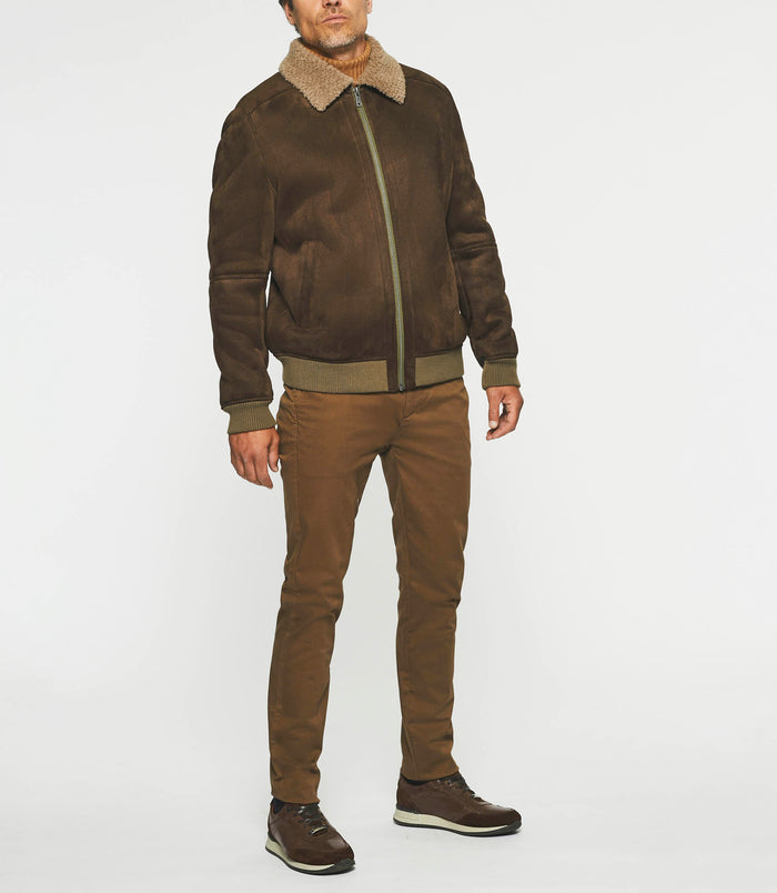 izac Blouson suède marron QUENTIN