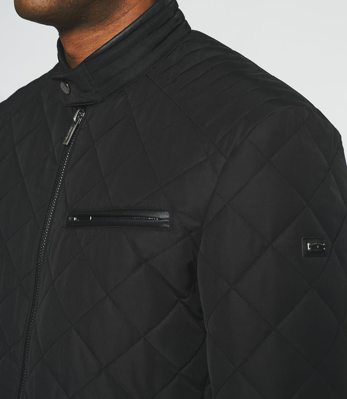 Izac Blouson Surchemise Matelassé Noir MADDISON