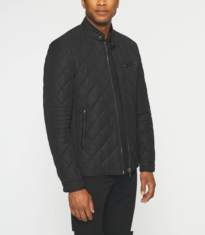Izac Blouson Surchemise Matelassé Noir MADDISON