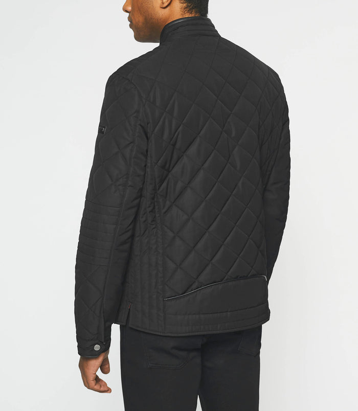 Izac Blouson Surchemise Matelassé Noir MADDISON